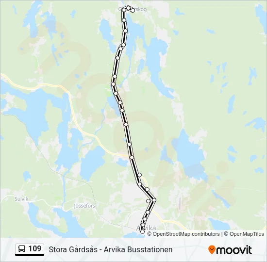 109  Line Map