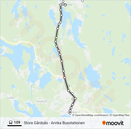109  Line Map