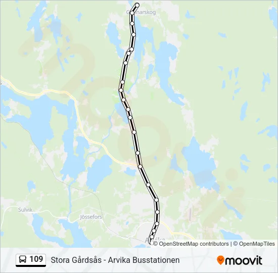 109  Line Map