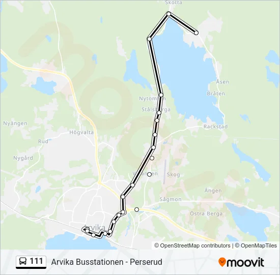 111  Line Map