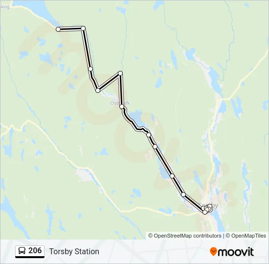 206  Line Map