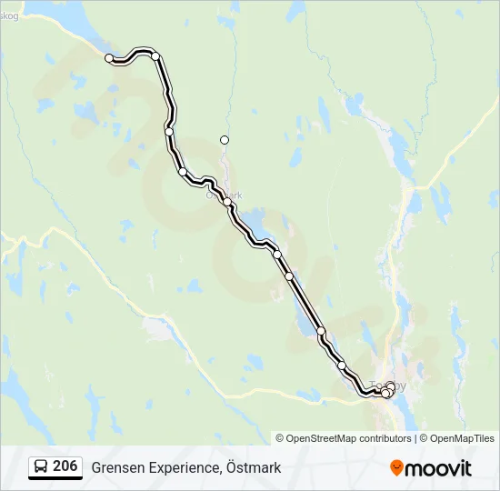 206  Line Map