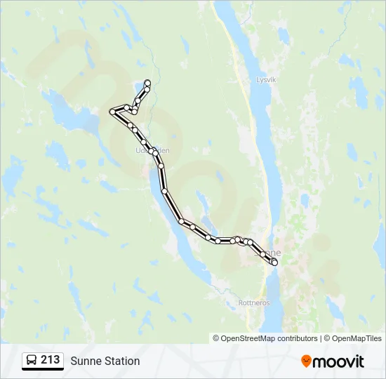 213 Bus Line Map