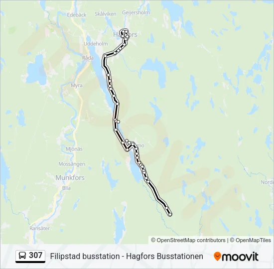 307  Line Map