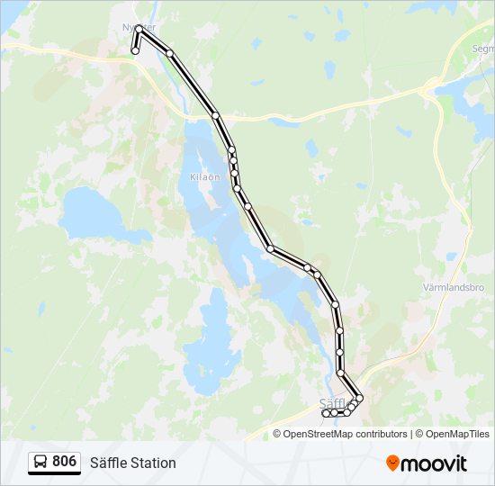 806 Route: Schedules, Stops & Maps - Säffle Station (updated)