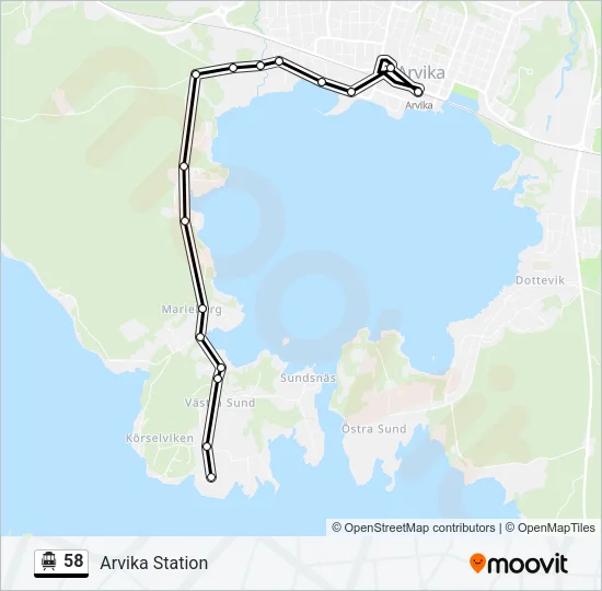 58 Cable Car Line Map