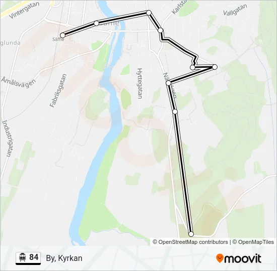 84 Cable Car Line Map