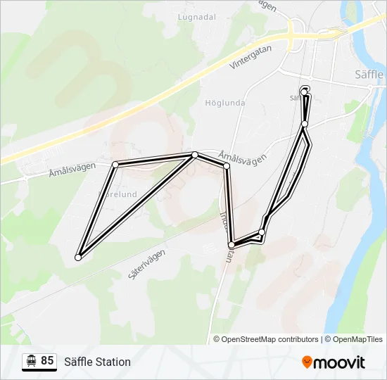 85 Cable Car Line Map