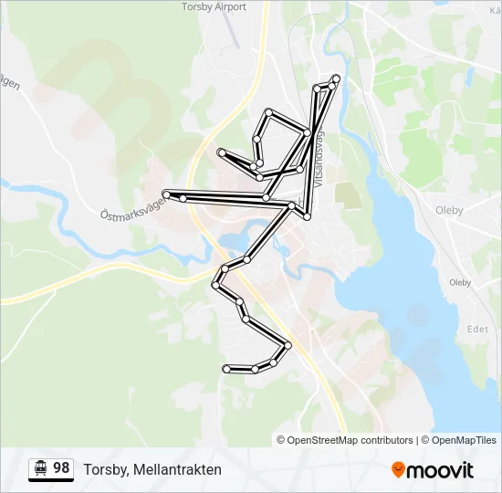 98 Cable Car Line Map