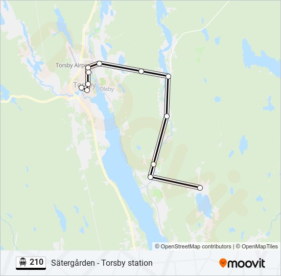 210 cable car Line Map