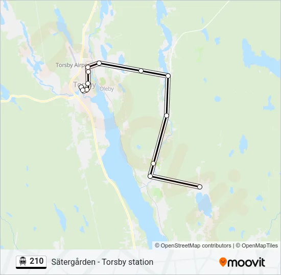 210 Cable Car Line Map