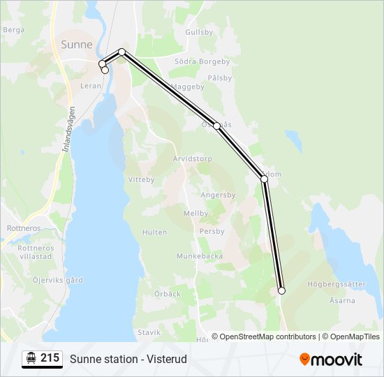 215 cable car Line Map