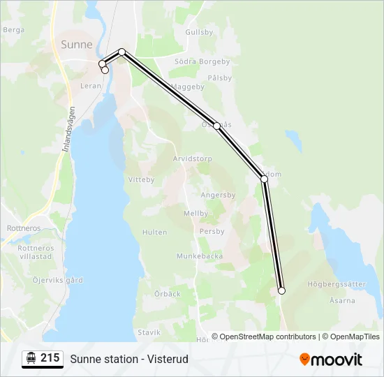 215 Cable Car Line Map