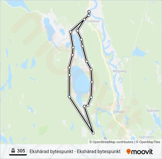 305 Cable Car Line Map