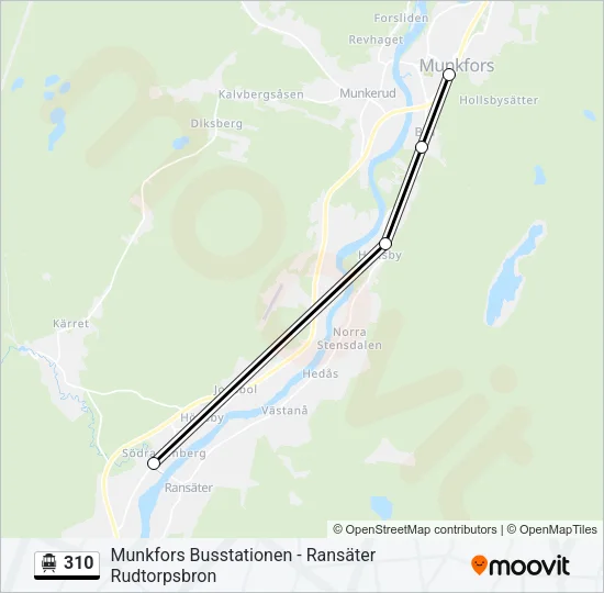 310 Cable Car Line Map