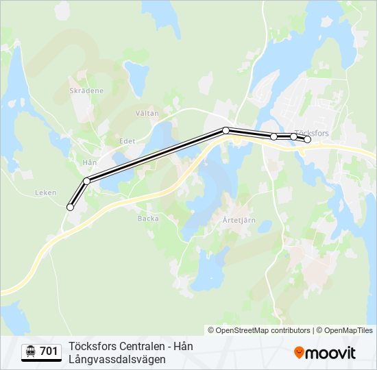 701 cable car Line Map