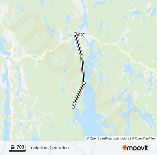 703 cable car Line Map