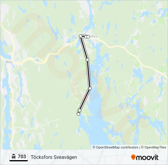 703 Cable Car Line Map