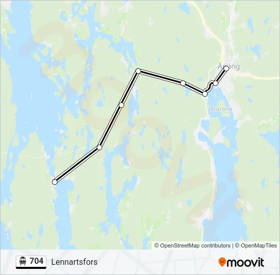 704 Cable Car Line Map