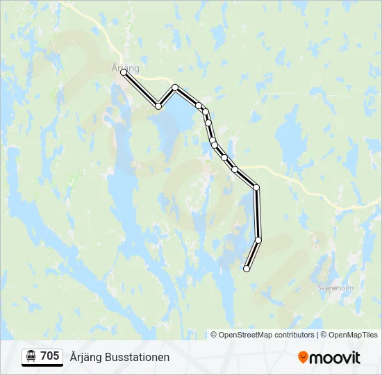 705 Cable Car Line Map