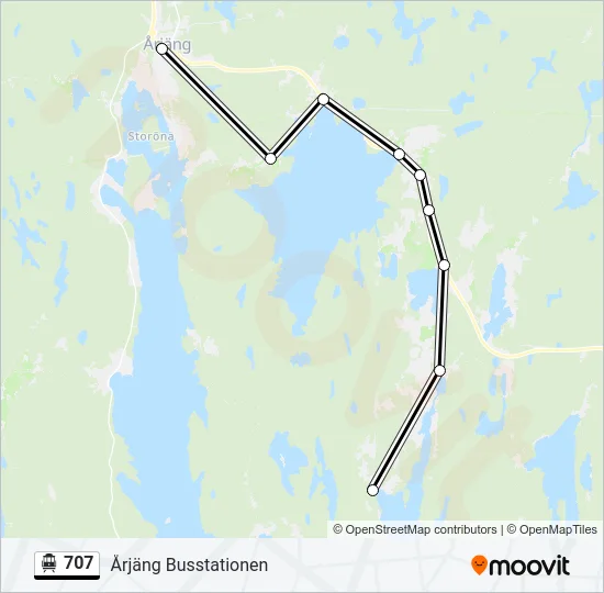 707 Cable Car Line Map