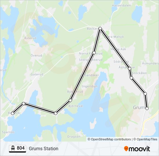 804 cable car Line Map