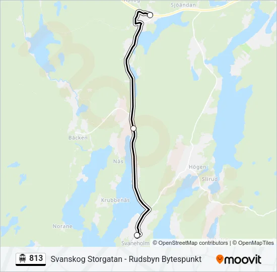 813 Cable Car Line Map