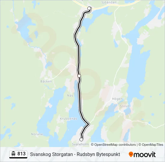 813 Cable Car Line Map