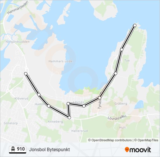 910 cable car Line Map