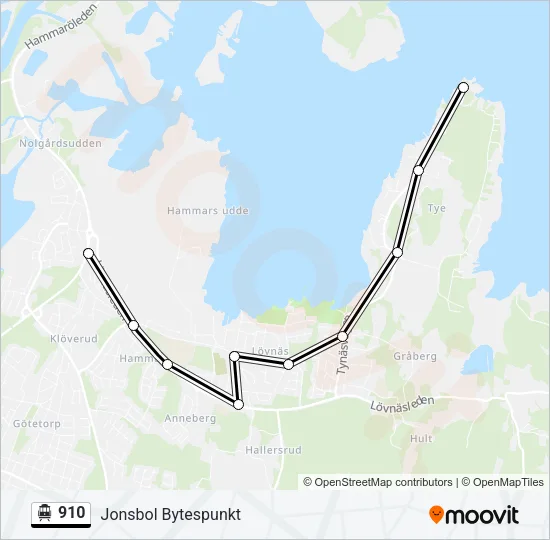 910 Cable Car Line Map