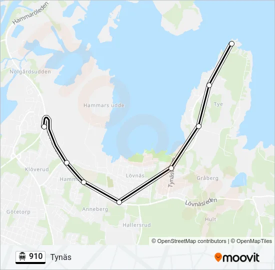 910 Cable Car Line Map
