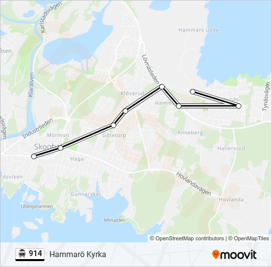 914 cable car Line Map