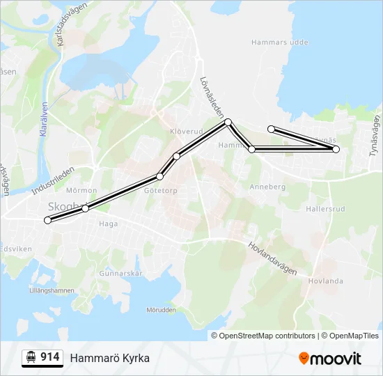 914 Cable Car Line Map