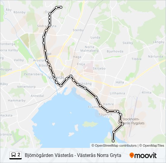 2 bus Line Map