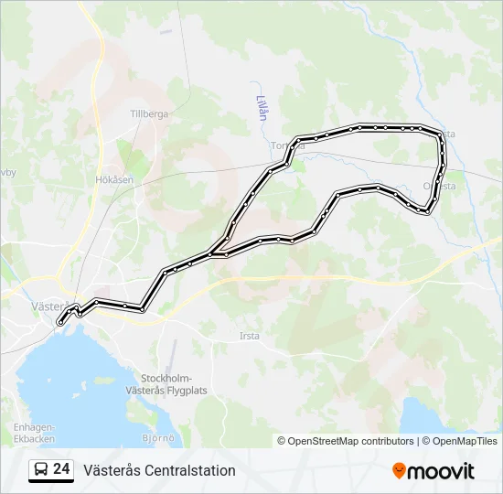 24 Bus Line Map