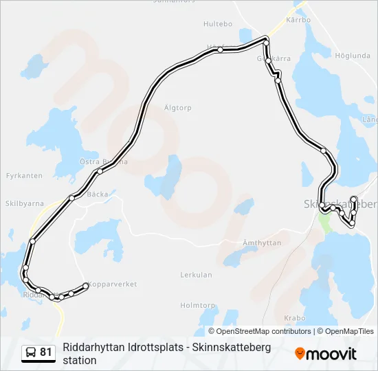 81 Bus Line Map