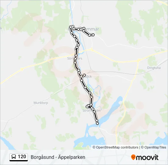 120 Bus Line Map