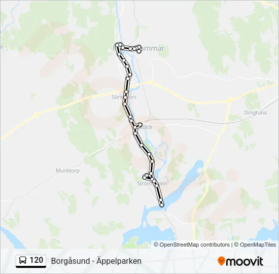 120 Bus Line Map