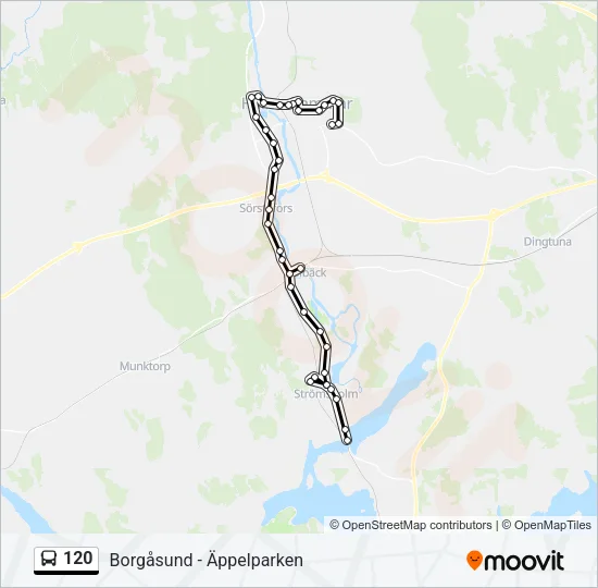120 Bus Line Map