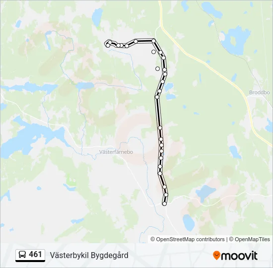 461 Bus Line Map