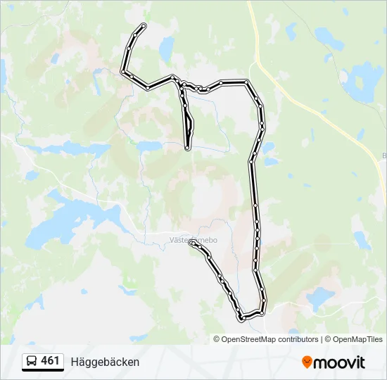 461 Bus Line Map
