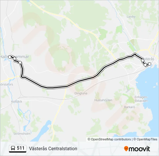511  Line Map