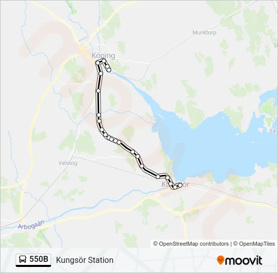 550B  Line Map