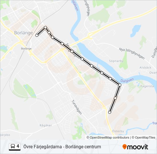 4 bus Line Map