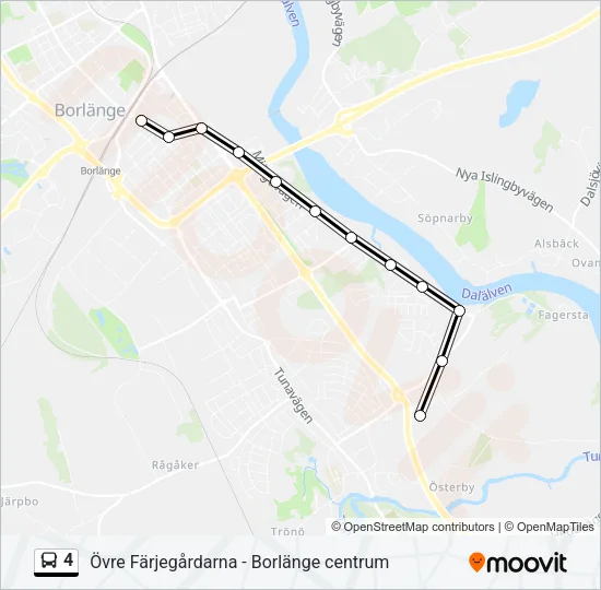 4 Bus Line Map