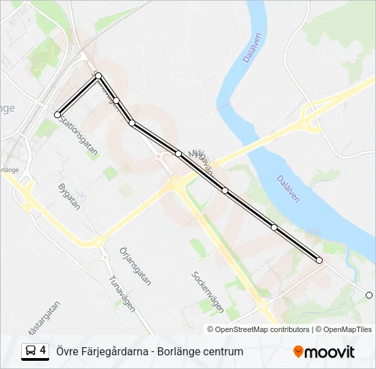 4 Bus Line Map