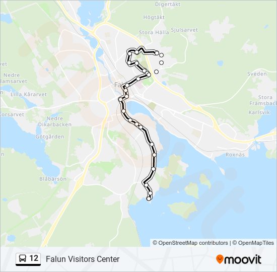 12 bus Line Map