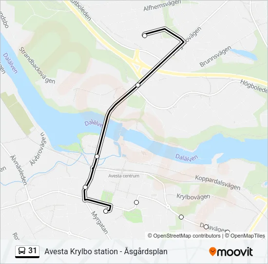 31  Linje karta