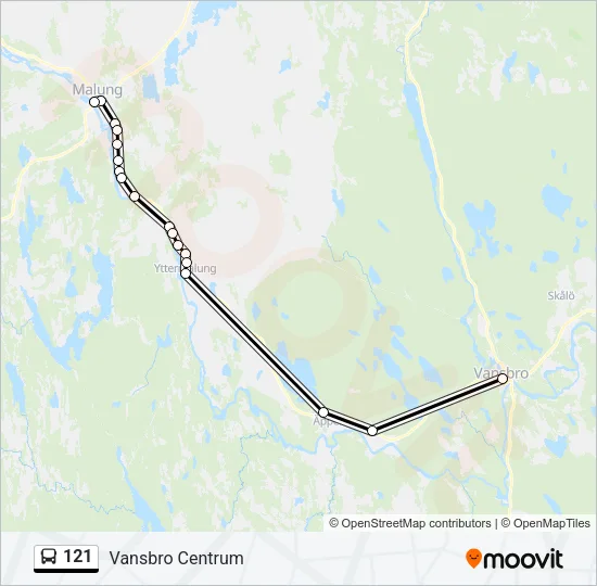 121  Line Map