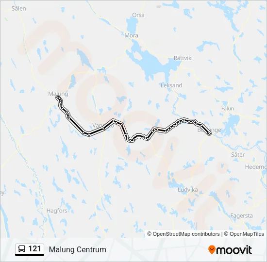 121  Line Map